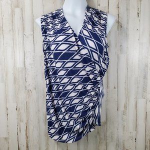 Stitch Fix 41 Hawthorn Ikat Geometric Faux Wrap I2